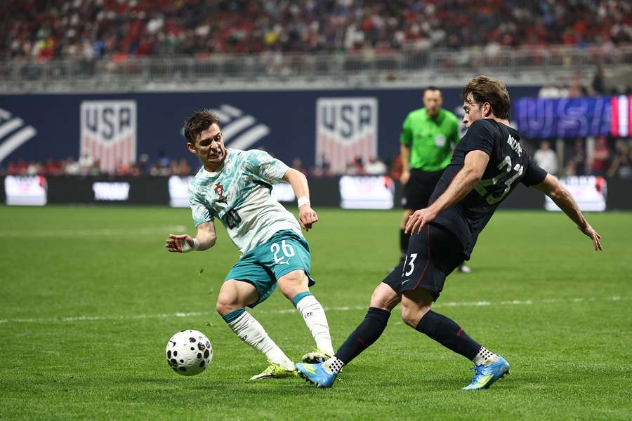 Portugal and the United States in action during their international friendly in Atlanta.