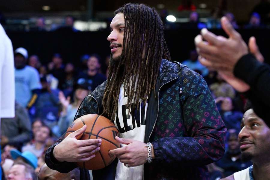 Memphis Grizzlies forward Brandon Clarke on the sidelines during a game (2026) Memphis Grizzlies forward Brandon Clarke on the sidelines during a game (2026)