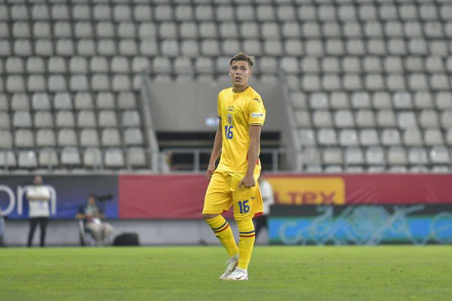 Luca Băsceanu, marcatorul golului de onoare pentru România U20