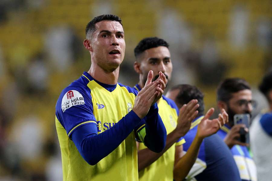 Al Nassr's Cristiano Ronaldo applauds fans