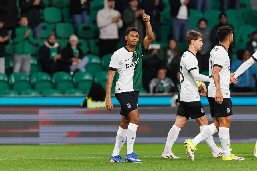 Luís Guilherme abriu o marcador em Alvalade aos 29 minutos