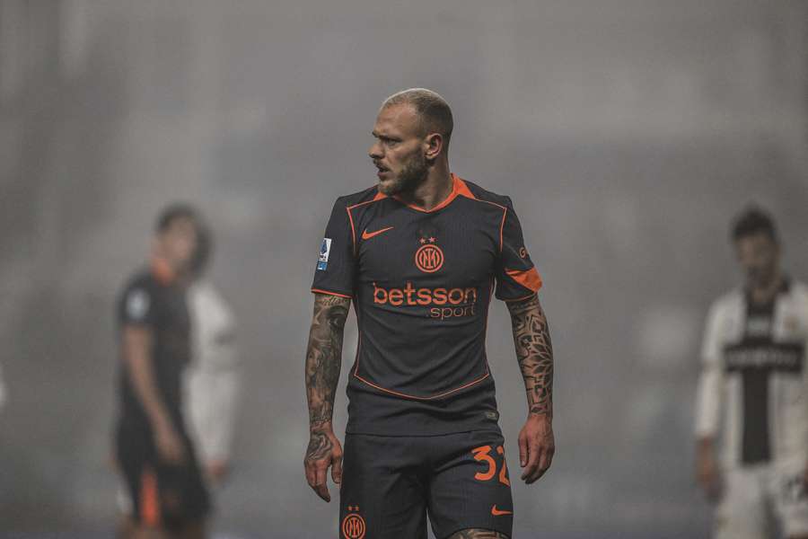 Federico Dimarco durante il match contro il Parma