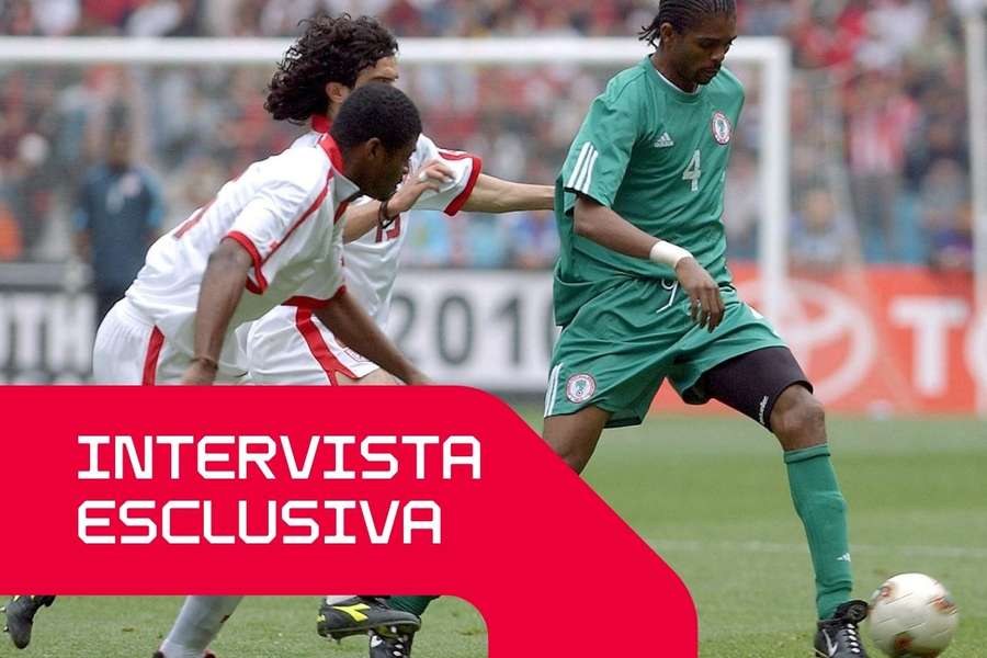 Nwanko Kanu con la Nigeria