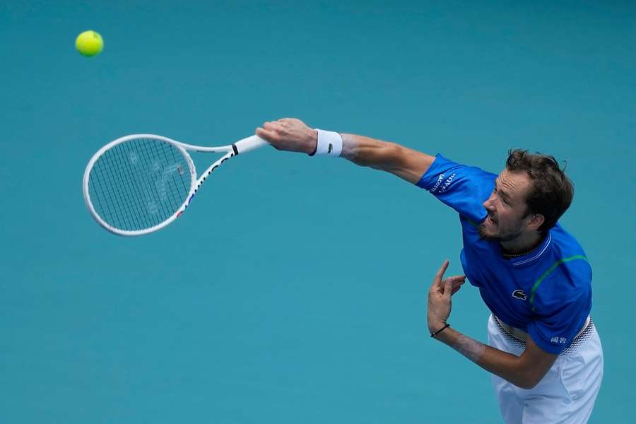 Daniil Medveděv porazil ve čtvrtfinále v Miami Christophera Eubankse 6:3, 7:5. 