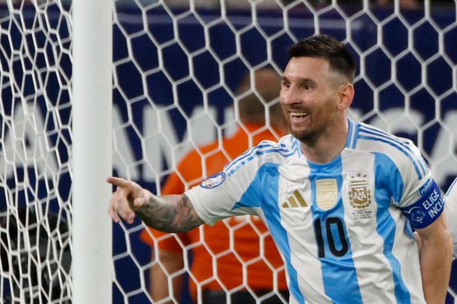 Messi, avec l'Argentine