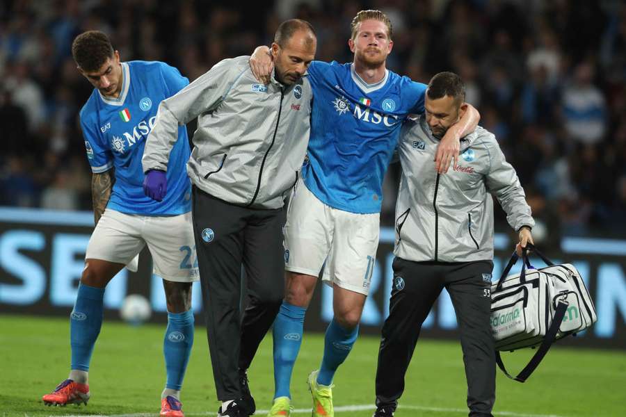 Kevin De Bruyne lors de sa sortie samedi. Kevin De Bruyne lors de sa sortie samedi.