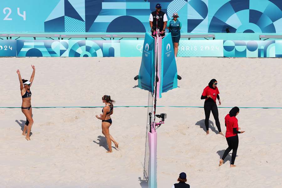 Beach Volley, un momento di Italia-Egitto 