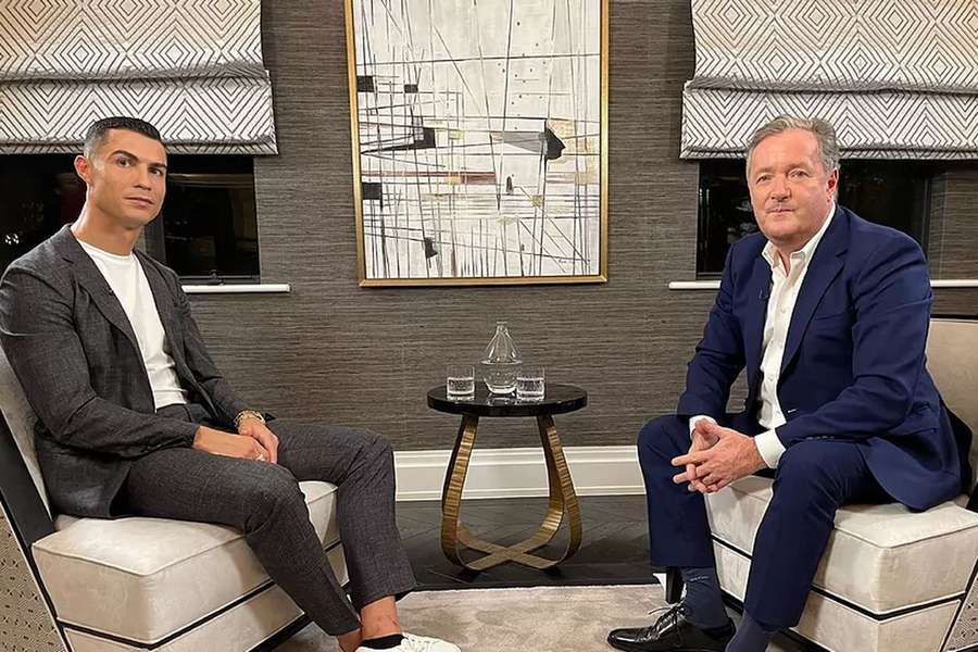 Cristiano Ronaldo concedeu entrevista ao jornalista inglês Piers Morgan