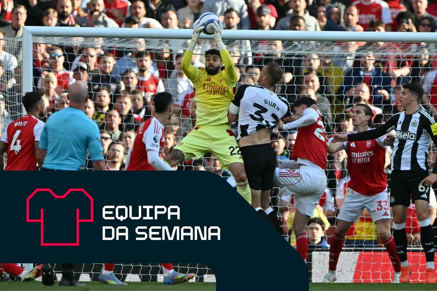 Raya em ação pelo Arsenal