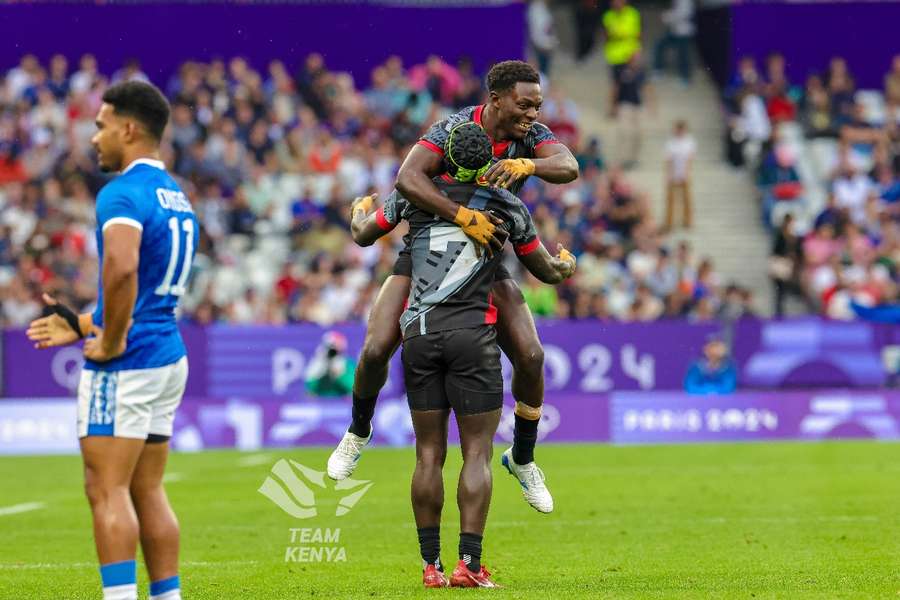 Kenya players celebrate