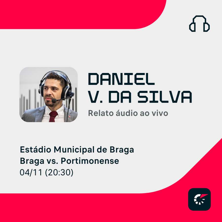 Acompanhe o relato ao vivo através da app ou site Acompanhe o relato ao vivo através da app ou site