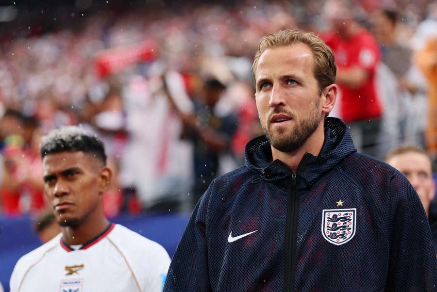 England captain Harry Kane walks onto the pitch before the Three Lions take on Panama