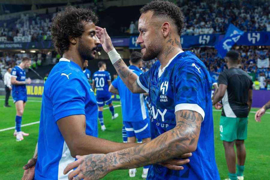 Neymar no final do jogo contra o Al Ain