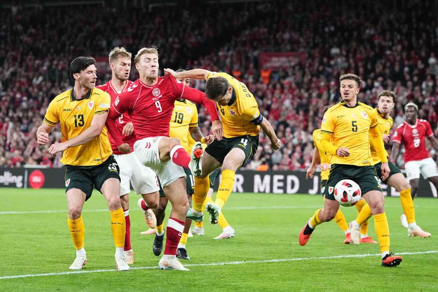 Dinamarca venceu País de Gales no Parken, em Copenhaga