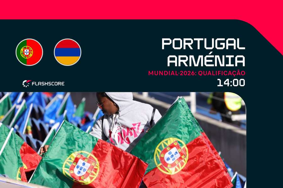 Portugal recebe a Arménia Portugal recebe a Arménia
