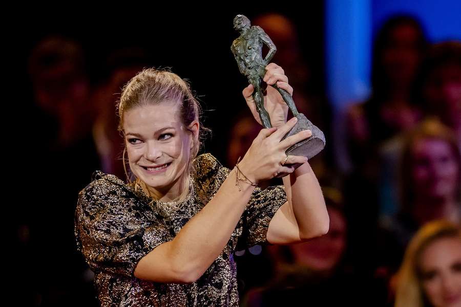 Diede de Groot met de Jaap Eden Award