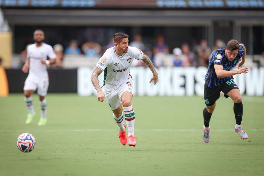 Everaldo foi lançado aos 66 minutos do jogo contra o Inter de Milão