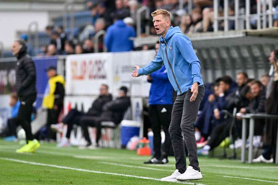 Trenér Baníku Ostrava Josef Dvorník.