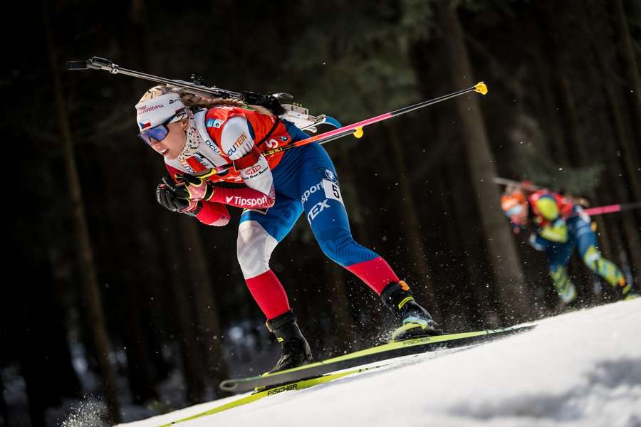 Tereza Voborníková obsadila v závodu s hromadným startem 14. místo.