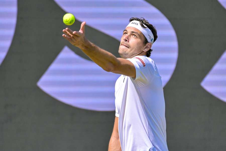 Taylor Fritz byl na servisu bezchybný.