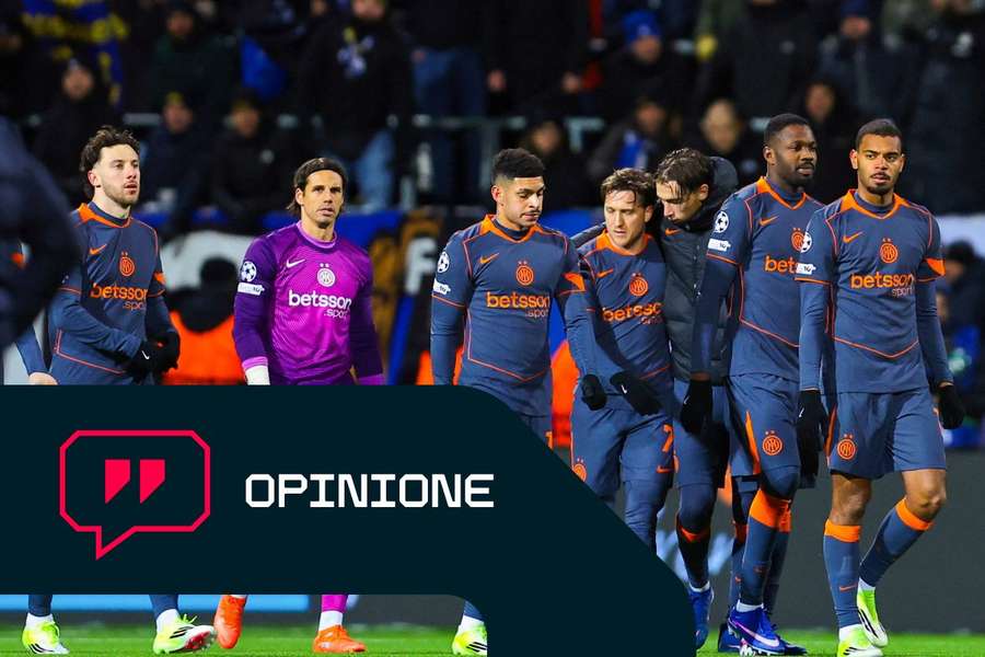 I nerazzurri sconsolati a fine gara