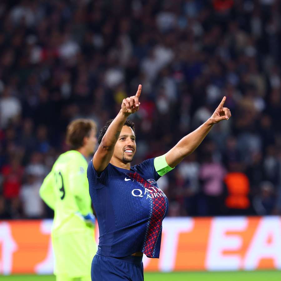 Marquinhos fez gol no atropelo do PSG sobre a Atalanta