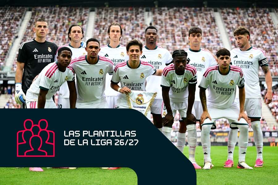 Las plantillas de los 20 equipos de LaLiga 26/27