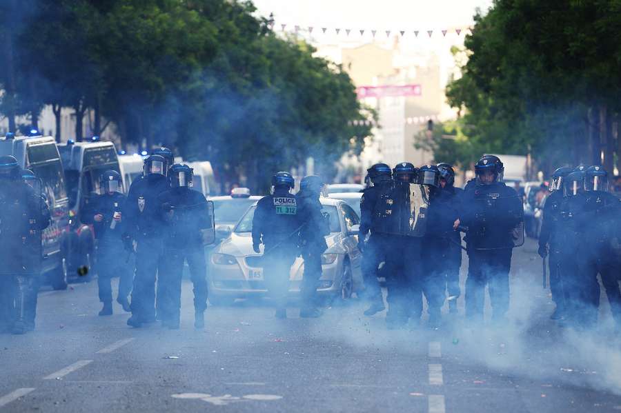 Die Pariser Polizei war mit einem gigantischen Aufgebot zur Stelle