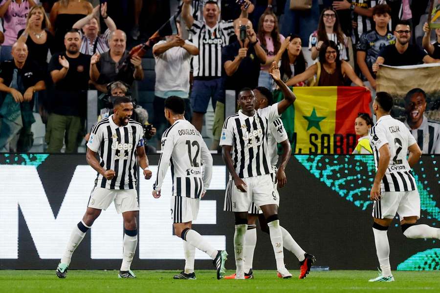 La joie des joueurs de la Juventus ce dimanche. La joie des joueurs de la Juventus ce dimanche.