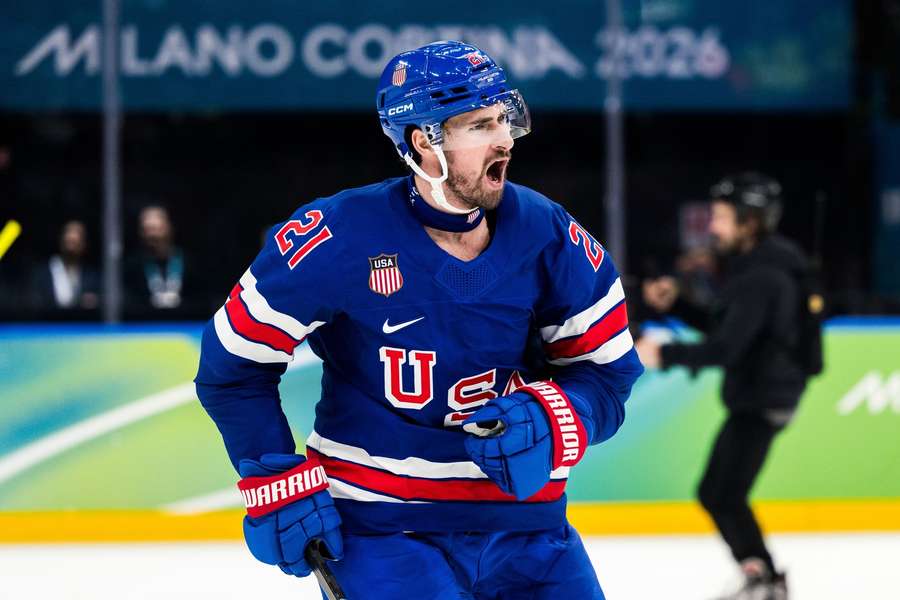 Dylan Larkin celebrates first Olympic goal in win over Sweden Dylan Larkin celebrates first Olympic goal in win over Sweden