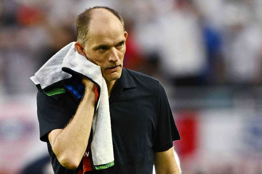 Thomas Tuchel pictured after the match as England qualified for the World Cup semi-final Thomas Tuchel pictured after the match as England qualified for the World Cup semi-final