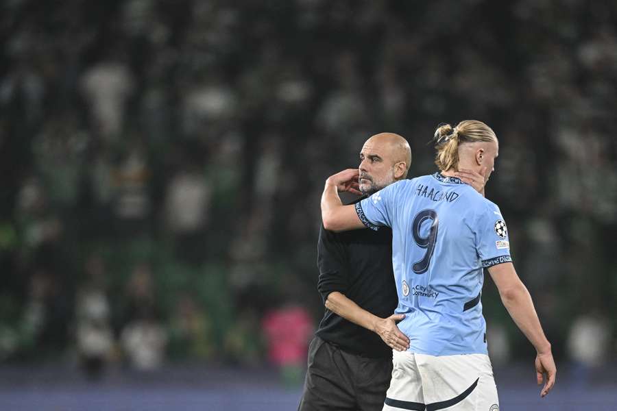 Guardiola fez questão de proteger seu artilheiro