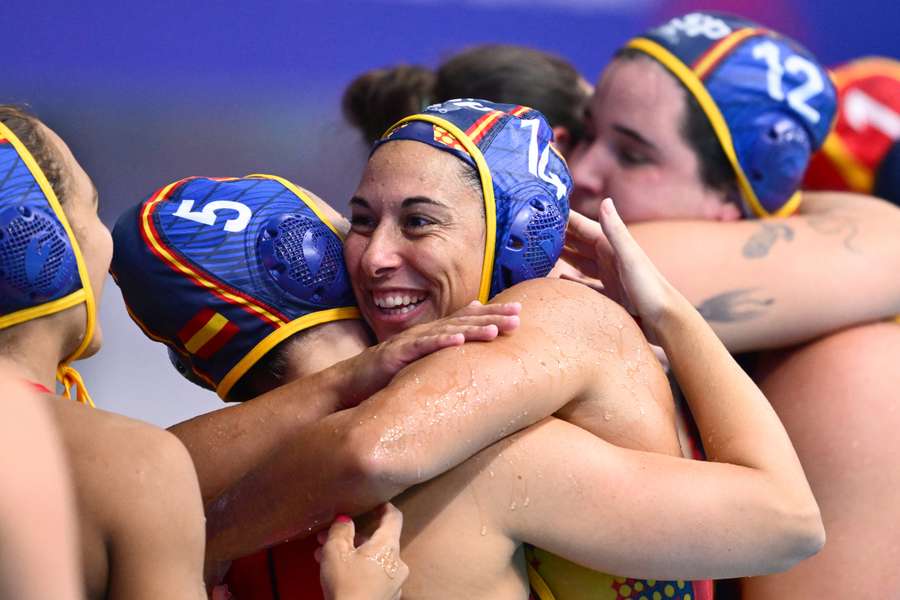 Las jugadoras de España celebran el bronce en el Mundial Las jugadoras de España celebran el bronce en el Mundial
