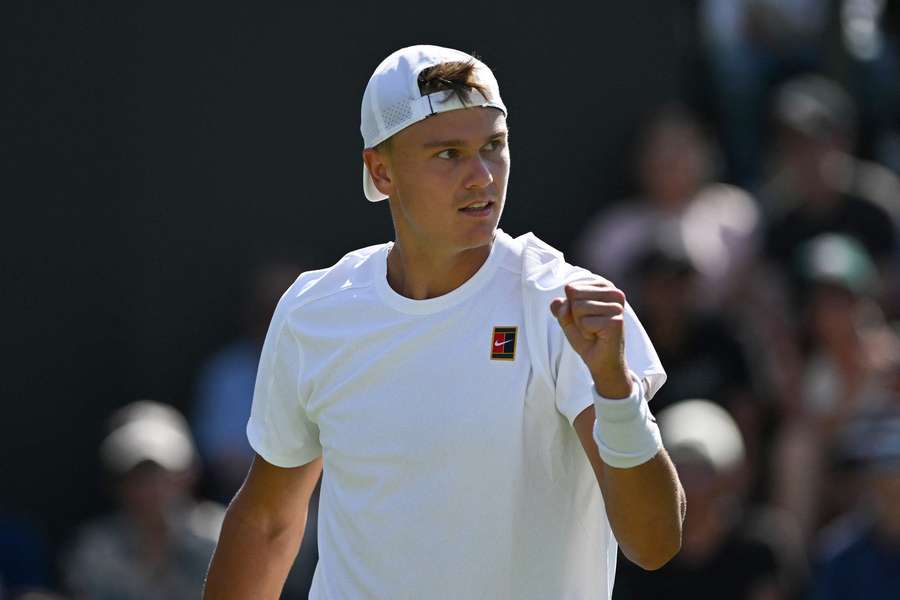 Holger Rune put all of the struggles in the season away in his opening match in Toronto