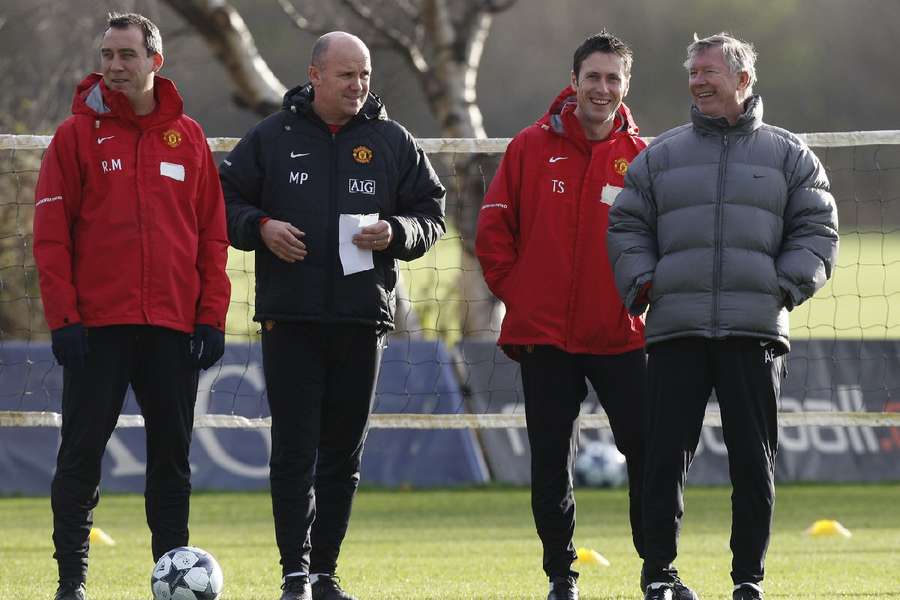 Meulensteen (L) was a former coach at United
