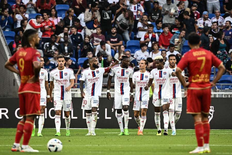 Karl Toko Ekambi scored twice to help Lyon to a huge win