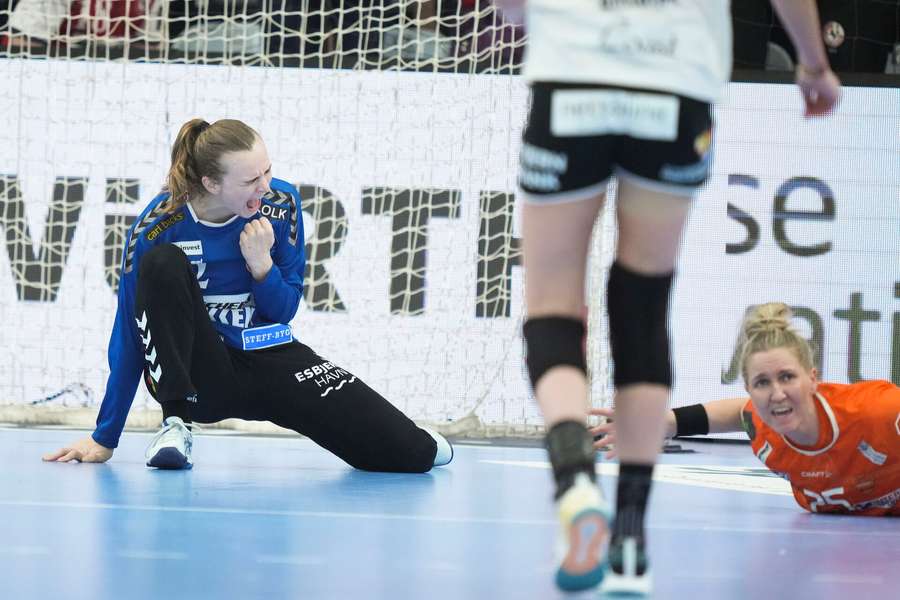Anna Kristensen under kvindehåndbold DM-finalekampen mellem Odense Håndbold og Team Esbjerg