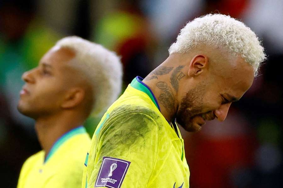 Neymar was devastated after Brazil's World Cup exit