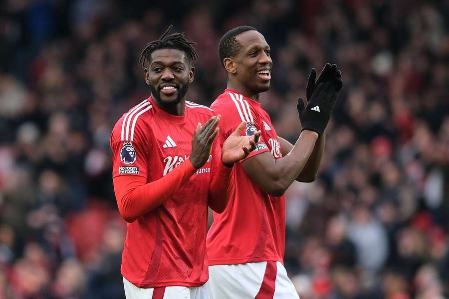Die Nottingham-Profis Ibrahim Sangare (l.) und Willy Boly (r.)