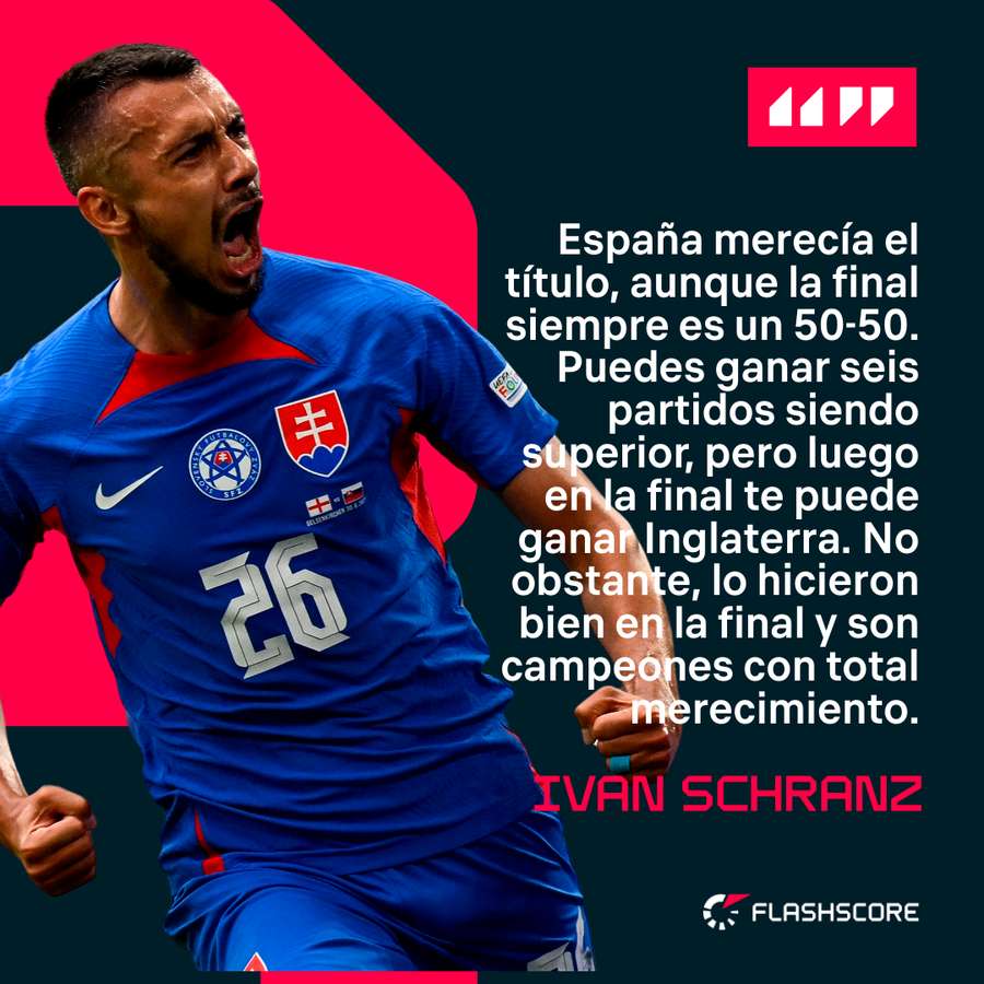 Ivan Schranz, sobre la Eurocopa ganada por España