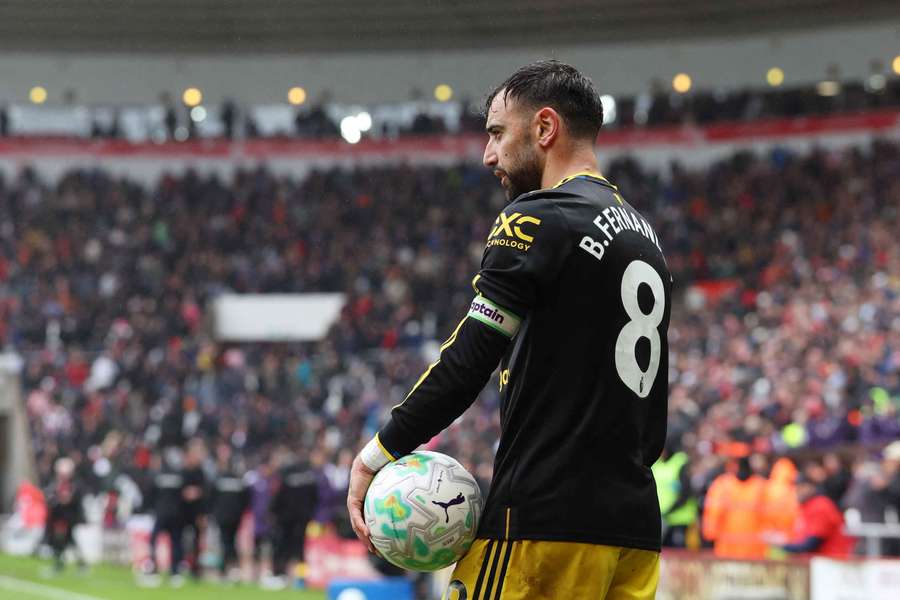 Bruno Fernandes em destaque no Manchester United