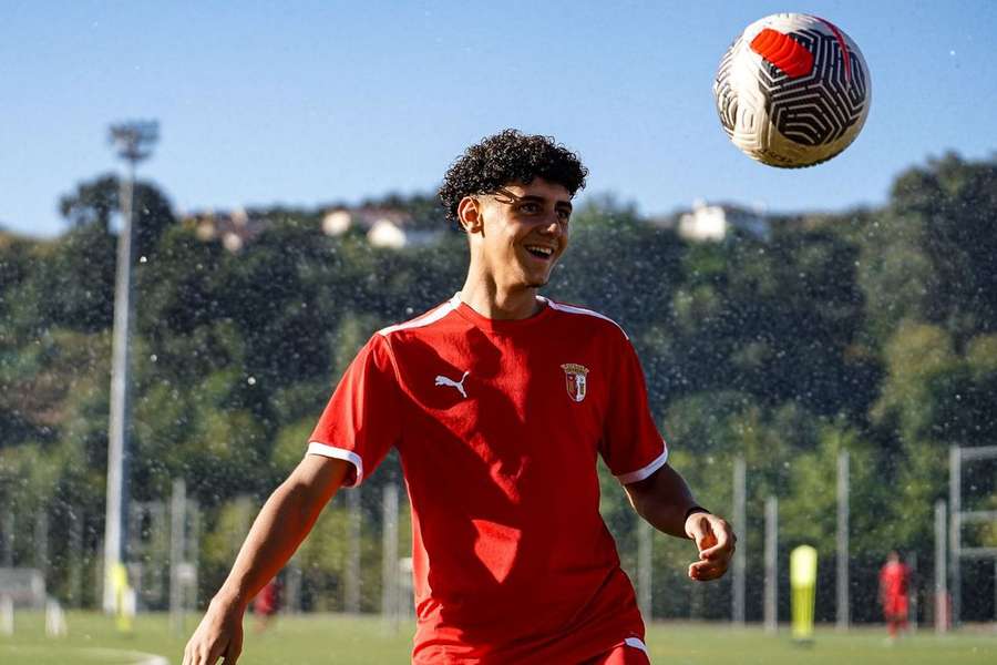 Sandro Vidigal, extremo de 18 anos do SC Braga