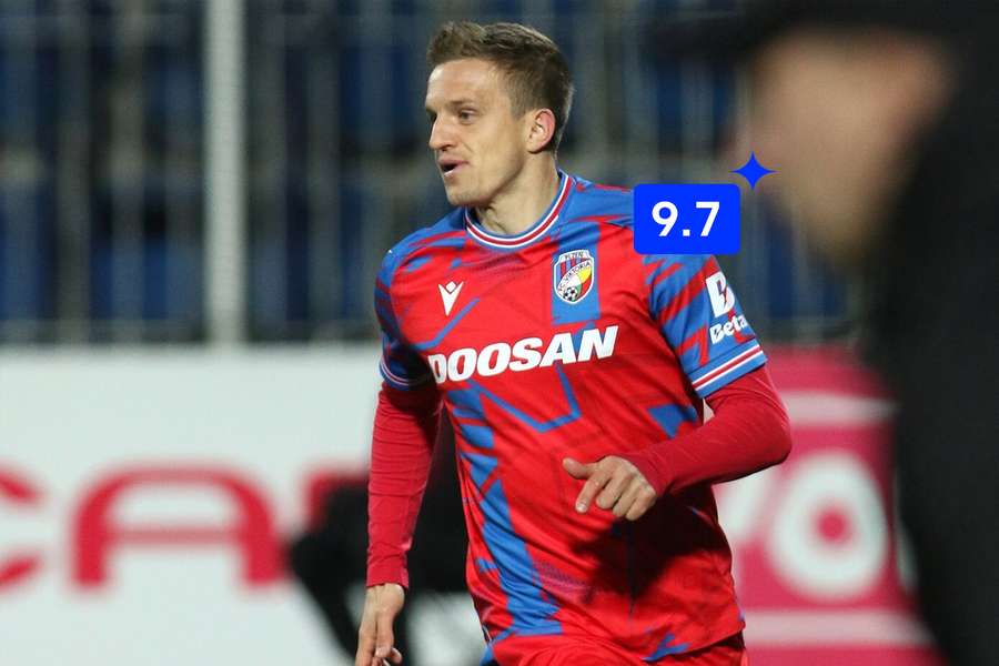Jan Kopic nasázel do sítě Dynama hattrick.