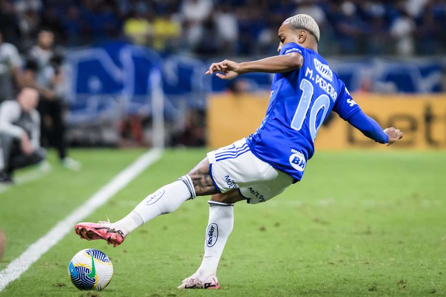 Matheus Pereira durante teve atuação apagada no clássico mineiro