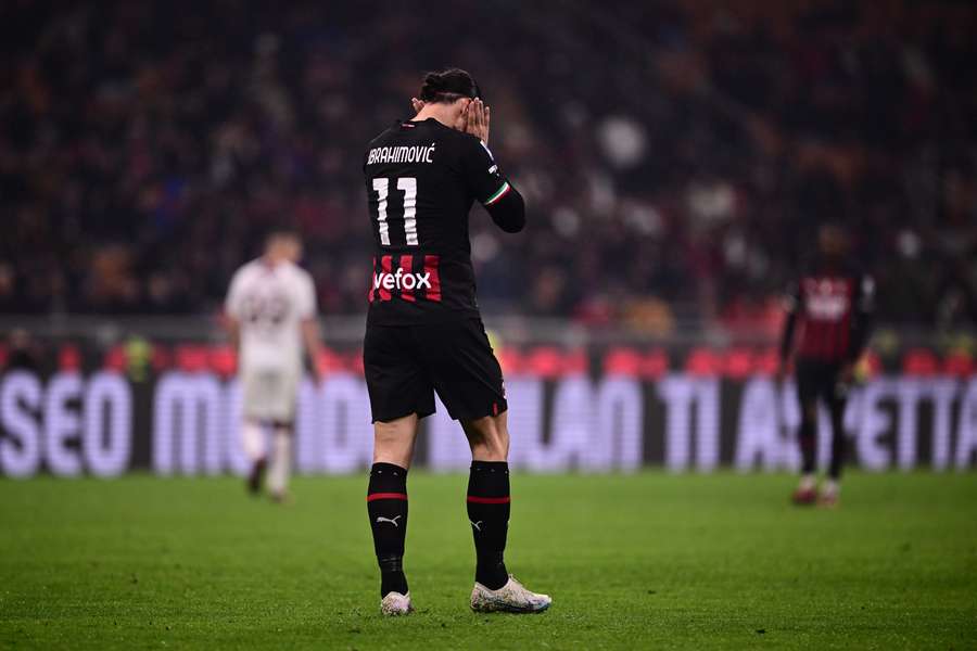 Ibrahimovic em seu último time, o Milan