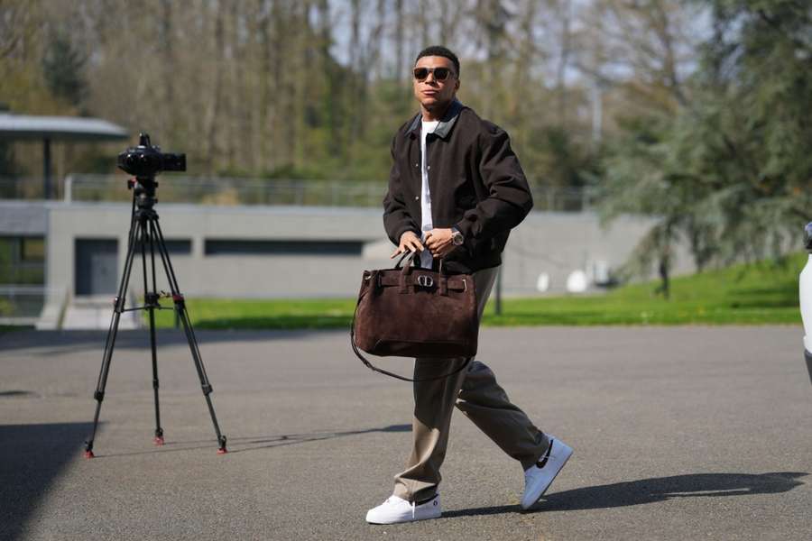 Kylian Mbappé, a su llegada a Clairefontaine