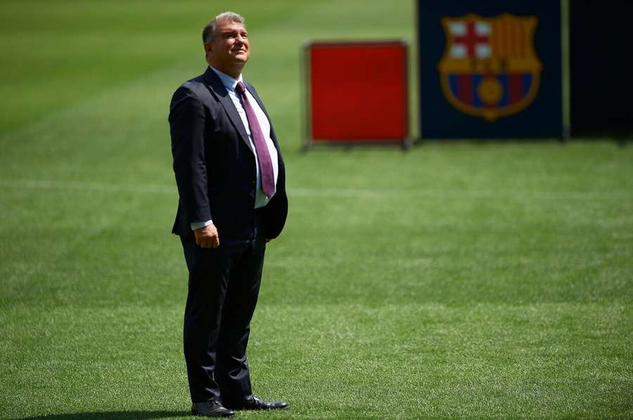 Laporta had to be invited to leave the referee's dressing room after the match