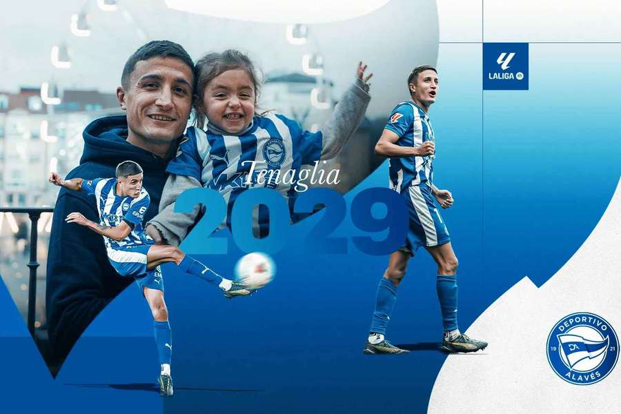 Tenaglia renueva con el Alavés hasta 2029