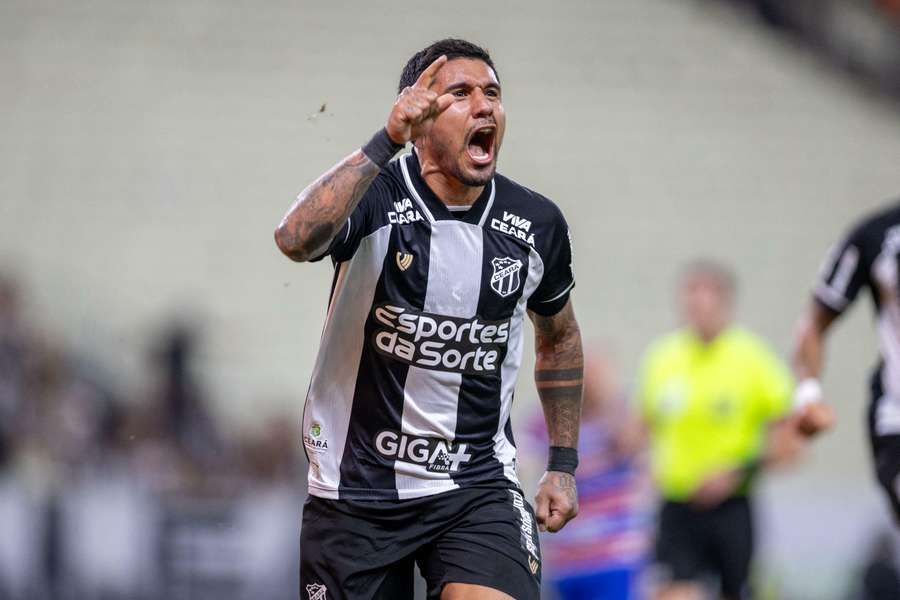 Galeano anotou o gol da vitória do Ceará no clássico contra o Fortaleza