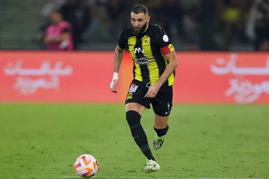 Benzema in action for Al-Ittihad